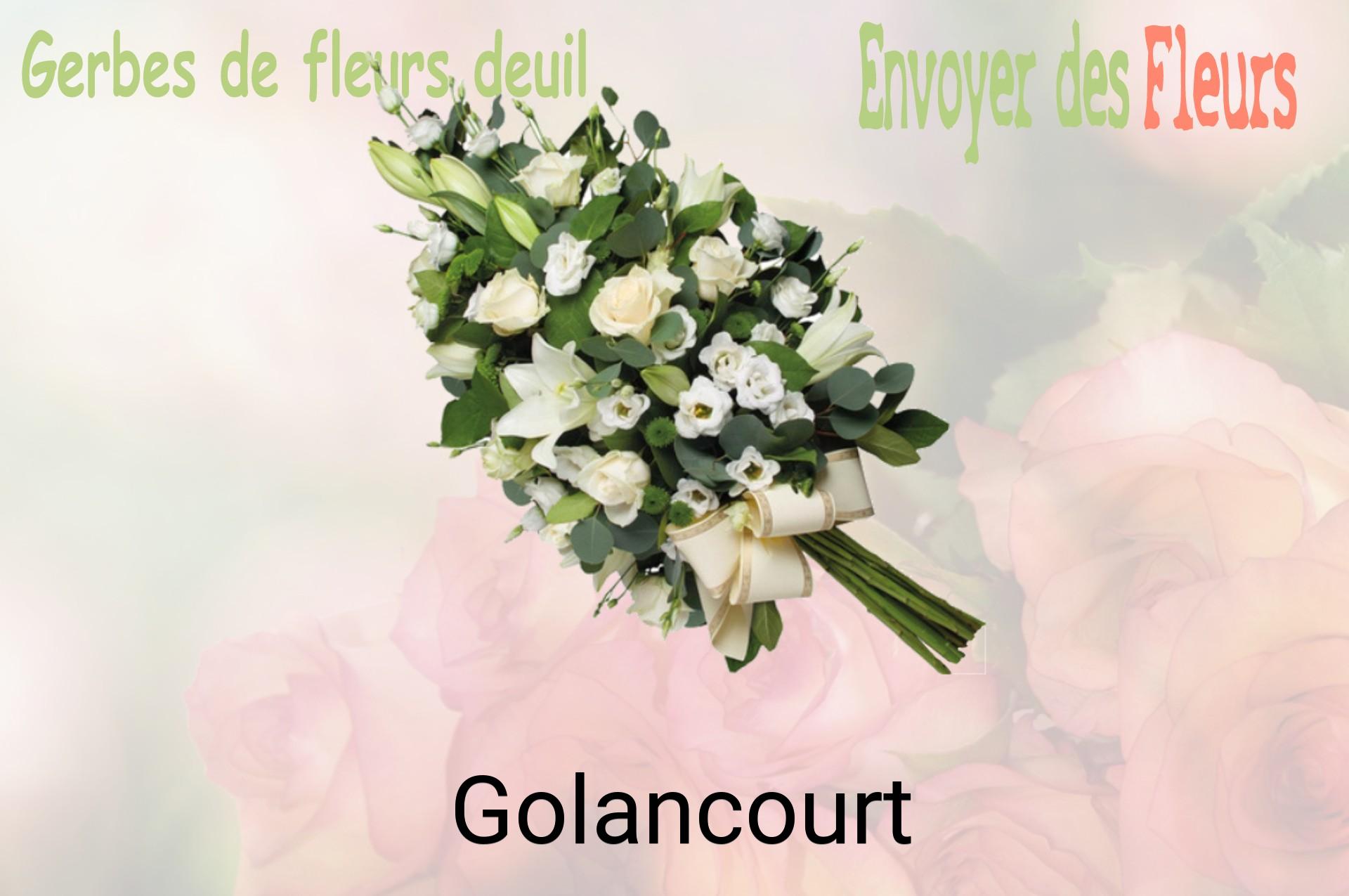 Gerbe de fleurs de deuil livrée à Golancourt